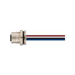 Connecteur femelle M12, 12 pol., codage A IP67, 1.5A, non-blindé